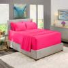 6 Piece Sheet Set 18" - 21" Extra Deep Pocket Fitted Sheet for High Mattress- 1000 Thread Count (Hot Pink Solid, Full XXL - 54" x 80") 100% Egyptian Cotton view 1