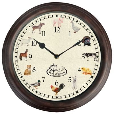 Fallen Fruits Farm Animal Sound Clock, Assorted, One Size