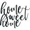 Badger Steel USA - Home Sweet Home Cursive - Metal Wall Art - 22" X 26" - Black view 4
