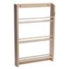 Heirloom Products Wood Spice Rack Wall Mount Made in USA Solid Walnut, Oak, or Maple Wood (24x16, Maple) view 1