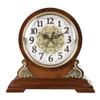 CLOCKZHJI Retro Desk Clock Retro Table Clock/Desktop Clock-NordicWood Clock Home Bedroom Mute Clock Living Room Fashion Decoration Creative Bedside Table Clock Table Clock (Size : 26.5 * 16 * 25cm) view 1