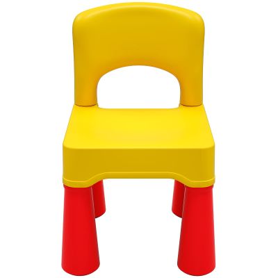 Plastic Toddler Chair, Durable and Lightweight, 9.3" Height Seat, Indoor or Outdoor Use for Boys Girls for 18+ Months (Yellow)