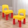 Plastic Toddler Chair, Durable and Lightweight, 9.3" Height Seat, Indoor or Outdoor Use for Boys Girls for 18+ Months (Yellow) view 2