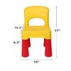 Plastic Toddler Chair, Durable and Lightweight, 9.3" Height Seat, Indoor or Outdoor Use for Boys Girls for 18+ Months (Yellow) view 3