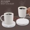 BESTINNKITS White Smart Coffee Auto On/Off Gravity-Induction Mug Office Desk Use, Candle Wax Cup Warmer Heating Plate (Up to 131F/55C) view 2