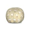 Ambesonne Egret Storage Toy Bag Chair, Repeating Pattern of Leg Standing Heron Birds, Stuffed Animal Organizer Washable Bag, Large Size, Eggshell Fawn view 1