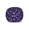 Ambesonne Snowflake Storage Toy Bag Chair, Pattern of Continuous Purple Toned Monochrome Modern Motifs Winter, Stuffed Animal Organizer Washable Bag, Small Size, Indigo Purple view 1