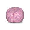 Ambesonne Mauve Storage Toy Bag Chair, Orient Bohemian Paisley Pattern Floral Folkloric Design, Stuffed Animal Organizer Washable Bag, Small Size, Rose Pink view 1