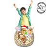 Ambesonne Ice Cream Storage Toy Bag Chair, Yummy Cupcakes Chocolate Party with Cherry Cones Fruit Theme, Stuffed Animal Organizer Washable Bag, Small Size, Cream Purple view 3