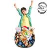 Ambesonne Galaxy Storage Toy Bag Chair, Galaxy Space Art Solar System Planets Mars Mercury Uranus Jupiter Venus Print, Stuffed Animal Organizer Washable Bag, Small Size, Salmon Blue view 3