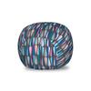 Ambesonne Mid Century Storage Toy Bag Chair, Modern Style Retro Pattern Droplet Shapes Mosaic in Tones, Stuffed Animal Organizer Washable Bag, Small Size, Taupe Blue view 1