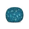 Ambesonne Ballet Storage Toy Bag Chair, Snowflake Ballerina Dancers Noel Winter Themed Christmas Elf Design, Stuffed Animal Organizer Washable Bag, Large Size, Petrol Blue view 1
