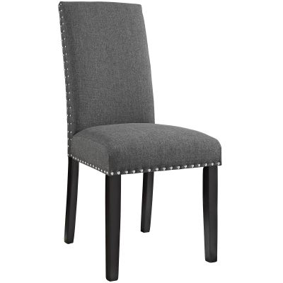 America Luxury - Chairs Contemporary Modern Urban Designer Dining Kitchen Room Side Dining Chair Grey Gray Fabric Wood