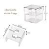 Lillian Rose Clear Acrylic Box Ring Pillow Alternative, 3.25"x3.25"x3.15" (RA850) view 3