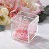 Lillian Rose Clear Acrylic Box Ring Pillow Alternative, 3.25"x3.25"x3.15" (RA850) view 4