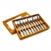Glodenbell High Quality Spoon Chopstick Stainless Steel Korean Flat Metal Chop Sticks view 2