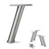 AKB Hardware Set of 4 Stainless Steel Slanted Sofa Legs  Strong Round Tube Design, Durable Furniture Legs, Modern Style (12" H) view 1