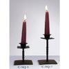 Village Wrought Iron C-SQ-5 Taper Candle Holder Approx 4.5 to 5 Inches High, Black view 1