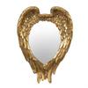 A&B Home 21.75" Gold Vintage Style Angel Wing Framed Oval Shaped Wall Mirror view 1