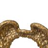 A&B Home 21.75" Gold Vintage Style Angel Wing Framed Oval Shaped Wall Mirror view 4