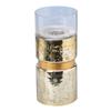A & B Home 15" Gold Vintage Glamour Halloway Medium Candle Holder view 1