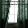 Frelement Extra Wide 120" W x 96" L Indoor Linen Curtains Thermal Insulated Drapes Grommet Privacy Panels for Bedroom, Living Room, Peacock, 1 Panel view 3