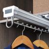 Cabinet Pull Out Clothes Hanger Rail,Metal Sliding Rail with Damper,Extendable Organizer Rack for Depth 14/18inch Wardrobe-White (Size : 460mm) view 1