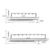 Cabinet Pull Out Clothes Hanger Rail,Metal Sliding Rail with Damper,Extendable Organizer Rack for Depth 14/18inch Wardrobe-White (Size : 460mm) view 2