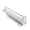 Cabinet Pull Out Clothes Hanger Rail,Metal Sliding Rail with Damper,Extendable Organizer Rack for Depth 14/18inch Wardrobe-White (Size : 460mm) view 3