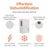 Amazon Basics Dehumidifier with Drain Pump, 50-Pint, Energy Star Certified, for Basement, Bathroom and Other Rooms Up to 4000 SFT, with Timer, auto-defrost, Overflow Protection, White view 2