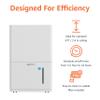 Amazon Basics Dehumidifier with Drain Pump, 50-Pint, Energy Star Certified, for Basement, Bathroom and Other Rooms Up to 4000 SFT, with Timer, auto-defrost, Overflow Protection, White view 3