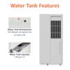 Amazon Basics Dehumidifier with Drain Pump, 50-Pint, Energy Star Certified, for Basement, Bathroom and Other Rooms Up to 4000 SFT, with Timer, auto-defrost, Overflow Protection, White view 4