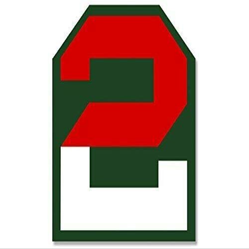 Magnet 4x4 inch 2nd Army Logo Sticker (Logo miliraty USA Second) Magnetic Magnet Vinyl Sticker