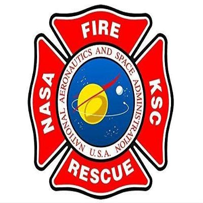 Magnet 4x4 inch Maltese Cross Shaped NASA FIRE Rescue Logo Sticker (Firefighter ksc) Magnetic Magnet Vinyl Sticker