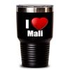I Love Mali Tumbler Funny Gift Idea For Country Lover Pride Novelty Gag Coffee Tea Cup Black 30 Oz view 2