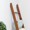 Blanket Ladder for Living Room and Bedroom, 5ft 8 inch, 6-Tier Wall Leaning Laminate No-Snag Construction (Brown) Rustic Decorative Farmhouse Blanket Storage, Quilt Rack, Ladder Shelf, Easy Assembly view 4