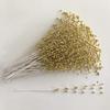 100pcs 4MM Faux Pearls Bridal Wedding Bouquet Party ABS Pearl String Beads Decor Christmas Garland (Gold) view 2