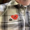 Be Nice to Me I Gave Blood Today Stickers 1.5 Inch Heart Shape Medical Healthcare 500 Total Adhesive Stickers view 3