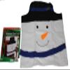 6 Pack Christmas and Hoidays Snowman Dining Chair Back Covers Slipcovers, Xmas White Kitchen Chair Covers Sets Holiday Festive Decoration Decor view 1