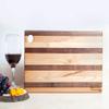 Biddy Murphy Irish Gifts Hardwood Cutting Board for Kitchen, Striped, 16" x 10" Large Handmade, Sustainable Irish Wood, Reversible, Made in Ireland view 2