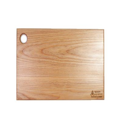 Biddy Murphy Irish Gifts Ash Hardwood Cutting Board for Kitchen 16" x 10" Large Handmade, Sustainable Irish Wood, Reversible, Made in Ireland