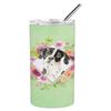 Caroline's Treasures CK4399TBL20 English Pointer Green Flowers Stainless Steel 20 oz Skinny Tumbler Vacuum Double Walled Reusable Insulated Tumbler Travel Cup for Coffee Cocktails Gift with Lid, 20 oz view 3