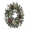 22" Pine Cone/Berry/Leaf/Pine Wreath Godl Champne (Pack of 6) view 1