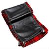 14"Wx72"L Plaid Chalkboard Fabric Table Runner Red Black (pack of 4) view 1