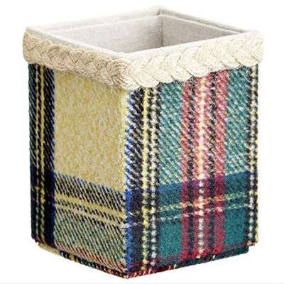 4"Hx4"Wx4"L Plaid Box Green Red (Pack of 6)