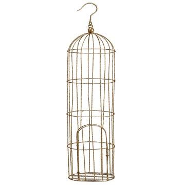 24" Glittered Birdcage Gold (pack of 2)