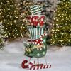 Zaer Ltd. 4ft Tall Metal Christmas Sleigh Filled with Gift Boxes view 1