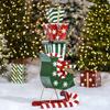 Zaer Ltd. 4ft Tall Metal Christmas Sleigh Filled with Gift Boxes view 3