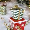 Zaer Ltd. 4ft Tall Metal Christmas Sleigh Filled with Gift Boxes view 4