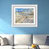 INVIN ART Framed Canvas Art Giclee Print Landscape at Saint-Remy by Vincent Van Gogh Wall Art Living Room Home Office Decorations(Modern Simple White Frame with Mat,20"x24") view 3